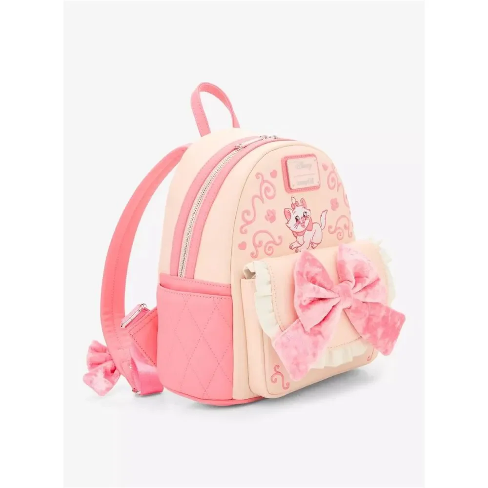 Loungefly Disney The Aristocats Marie Velvet Bow Mini Backpack